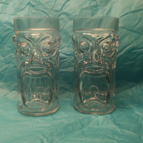 Set of 2 Tiki Glasses Summer Beach Drinkware EUC! - Picture 10 of 10